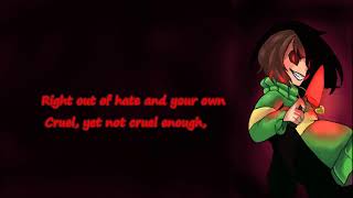 THE CHARAS GLITCHTALE BATTLE THEME SONG LYRIC VIDEO [upl. by Nadnerb]