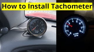 How To Install a Tachometer In Your Car  Honda Civic 1992 [upl. by Niwrek937]