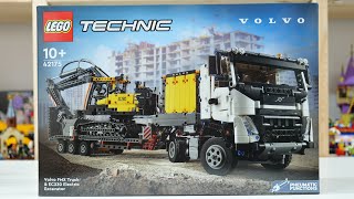 LEGO Technic 42175 Volvo FMX Truck amp EC230 Electric Excavator  LEGO Speed Build Review [upl. by Chancey]