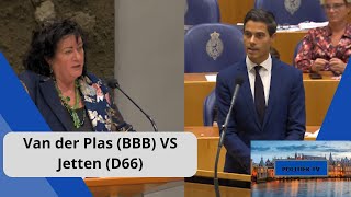 Van der Plas BBB VS D66 quotU heeft gezorgd voor een FINANCIELE PUINHOOP die moet worden opgelostquot [upl. by Adrien]