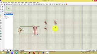 Convert AC 220v to DC 12v Circuit Simulate in Proteus [upl. by Yeffej700]