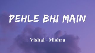 Pehle Bhi Main  Vishal Mishra  Animal  Official Audio  Lyrics Video  SF LYRICS HUB [upl. by Nieberg602]