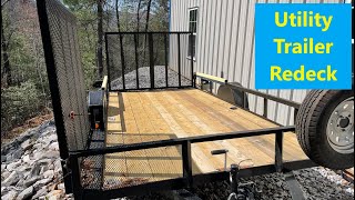 Utility Trailer Deck Replacement and Rebuild w Dr Joe [upl. by Erena293]