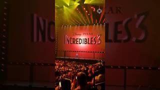 The moment Incredibles 3 was announced at D23 [upl. by Adnuhsed]