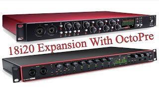 Scarlett 18i20 Expansion To 16 Channels With OctoPre [upl. by Duaner858]