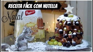 RECEITA FÁCIL PARA O NATAL  PANDORO COM NUTELLA  LETICIA ARTES [upl. by Dnalerb959]