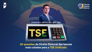 20 questões de Direito Eleitoral das bancas mais cotadas para o TSE Unificado [upl. by Leund]