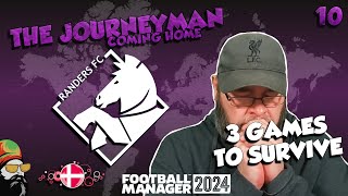 3 Games to save our season  The FM24 Journeyman  C4 EP10  Randers FC  Denmark [upl. by Zamir]