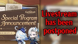 OFFICIAL 42 LIVESTREAM HAS BEEN RESCHEDULED  Genshin Impact [upl. by Eelyma31]