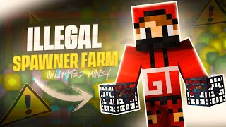 Making ILLEGAL spawner farm in GTcraft SMP Live  New public SMP  PE  JAVA  minecraft hindi live [upl. by Dorolice]