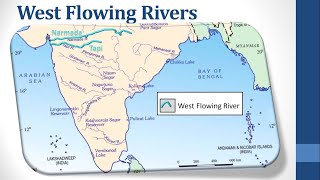 Peninsular WestFlowing Rivers with MAPS  Narmada amp Tapi   Class IX Geography Unit3 Drainage [upl. by Elka]