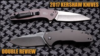 NEW Kershaw 2017 EDC Everyday Carry Pocket Knives  DoubleHeader Flipper Review Dividend VS Eris [upl. by Mizuki488]