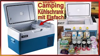 Smarter Mini Kühlschrank mit Eisfach  VEVOR Camping Kühlbox 12V 230V  Camping amp Outdoor Zubehör [upl. by Jablon199]