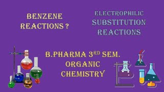 REACTIONS OF BENZENE ELECTROPHILIE SUBSTITUTION REACTIONS [upl. by Naujuj]