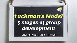 Tuckmans model 5 stages of group development 布鲁斯·塔克曼的团队发展阶段 [upl. by Donatelli]