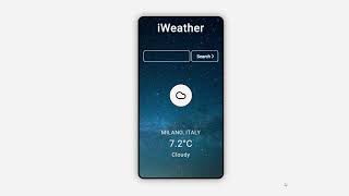 iWeather  Weather app HTML CSS JS [upl. by Tade]