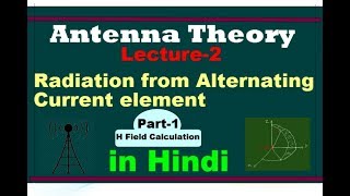 Antenna LEC 02 Radiation from Alternating Current Element Part 1 [upl. by Nissensohn665]