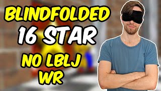 BLINDFOLDED Super Mario 64  16 Star No LBLJ Speedrun WR in 2222 by Bubzia [upl. by Er]