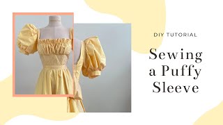 DIY Tutorial Sewing and Adding a Puffy Sleeve [upl. by Dragde]