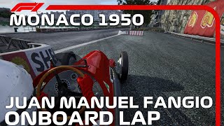 F1 1950 Monaco  Juan Manuel Fangio Onboard  Assetto Corsa [upl. by Aivek]