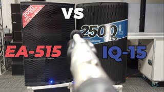 Audiocenter EA515 vs Turbosound iQ15 Audio Performance Comparison [upl. by Laniger]