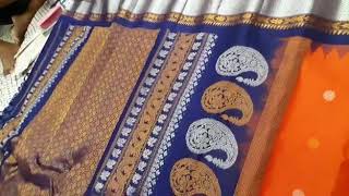 pure gadwal handloom silk weavers price 9989762706 [upl. by Yleik]