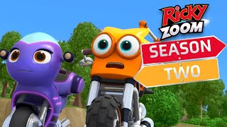 Troys Little Trick ⚡️Season Two ⚡️ Motorcycle Cartoon  Ricky Zoom [upl. by Gleda50]