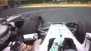 Austrian GP 2016 F1 onboard Hamilton amp Rosberg crash Analysis Whos to blame [upl. by Ettedranreb]