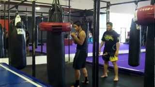 Practicing the YawYan Scorpion Alakdan Kick at JAM Fitness Center [upl. by Grevera]