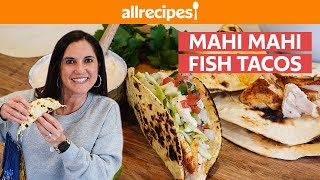 How to Make Fish Tacos Packed With Flavor  Easy Sheet Pan Mahi Mahi Tacos Recipe  Allrecipescom [upl. by Idleman]