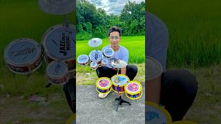 Hip Hop Drums Set Senior Musical Band Instruments with 3 Drums 1 Dish 1 Stool amp Sticks🔥 [upl. by Quint507]