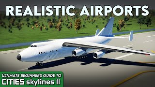 How to Plan and Build Realistic Regional Airports in Cities Skylines 2 2023  UBG 7 [upl. by Nedac]