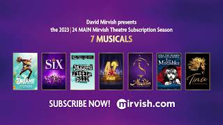 202324 Mirvish Theatre Main Subscription Season [upl. by Wenonah]