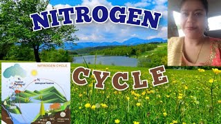 Nitrogen Cycle  Easy drawing of nitrogen cycle  Nitrogen cycle diagram [upl. by Lord]