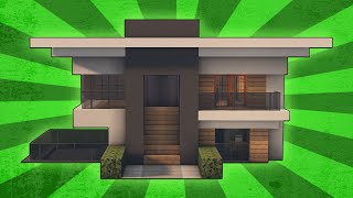 Minecraft How To Build A Small Modern House Tutorial 8 [upl. by Ahsila]