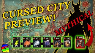 FINALLY A CURSED CITY PREVIEW  GUARANTEED MYTHICAL  Raid Shadow Legends [upl. by Ymirej113]