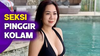 Tante Ernie Seksi Maksimal Pakai Swimsuit Hitam [upl. by Ocir218]