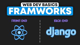 FrontEnd Javascript Frameworks amp BackEnd Frameworks Explained [upl. by Mazlack]