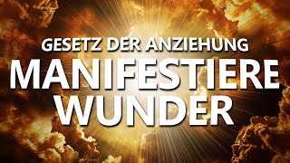 Manifestiere Wunder mit dem Gesetz der Anziehung  Meditation zum Einschlafen  Affirmationen [upl. by Esimaj]