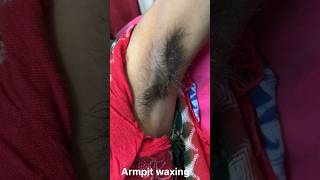 shortsvideo Very very heavy growth armpit waxing tips for beginnerswaxingtips ricawax skincare [upl. by Daberath]