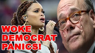 WOKE Democrat PANICS after everyone REFUSED to stand for the Black National Anthem at Super Bowl [upl. by Akemat]