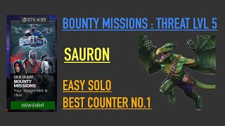 MCOC  Bounty mission  Sauron  easy solo  best counter  threat level 5 [upl. by Shana]