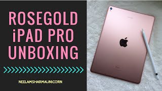 ROSEGOLD IPAD PRO UNBOXING ENGRAVED [upl. by Arykahs557]