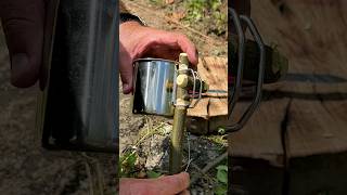 Survival Skills How to Secure a Mug Over a Fire in Extreme Conditions survival camping [upl. by Tabshey]