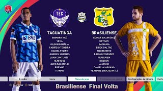 Campeonato Brasiliense Final Volta 06 Decisão eFootball PES 2021 [upl. by Etnovad]