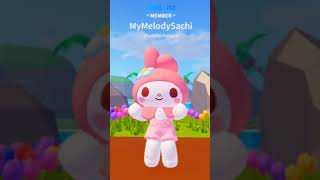 Cute MyMelodySachi Dance with Onegai My Melody  My Dream Songs [upl. by Glialentn]