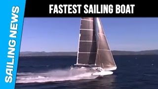 Hydrofoil  world speed sailing record for Hydroptere at 5136 knots [upl. by Amaras]