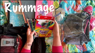 ASMR RequestRummage No talking BackpackPurse rummage [upl. by Yorel]