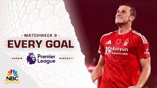 Every Premier League goal from Matchweek 9 202425  NBC Sports [upl. by Dolph755]