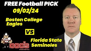 Free Football Pick Boston College Eagles vs Florida State Seminoles  922024 College Football [upl. by Anivram]